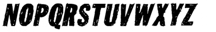 Tuzonie Semi Expd Italic Font UPPERCASE