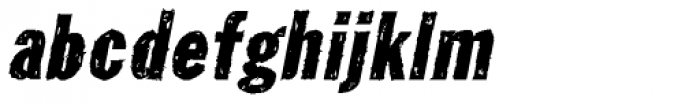 Tuzonie Semi Expd Italic Font LOWERCASE