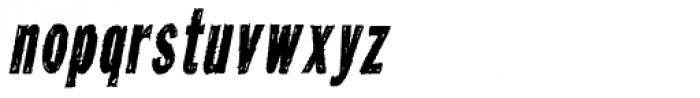 Tuzonie XCond Italic Font LOWERCASE