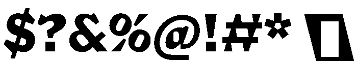 Tuaf Bold Font OTHER CHARS