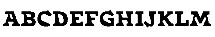 Tuaf Bold Font UPPERCASE