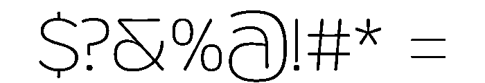 Tuig Thin Font OTHER CHARS
