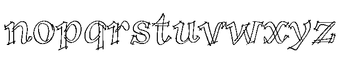 Tulda Regular Font LOWERCASE