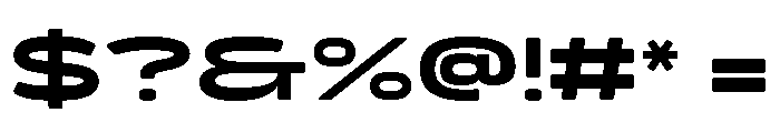 Turismo Extra Bold Font OTHER CHARS