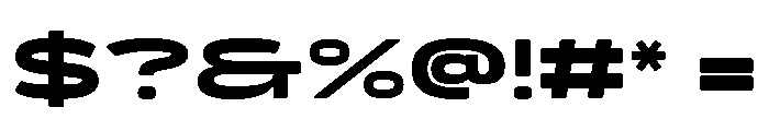 Turismo Heavy Font OTHER CHARS
