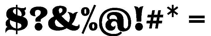 Tuscaloosa Regular Font OTHER CHARS