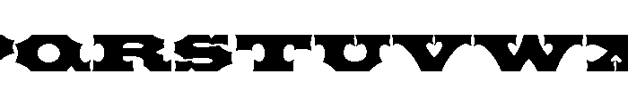 Tuscan Expanded Regular Font UPPERCASE