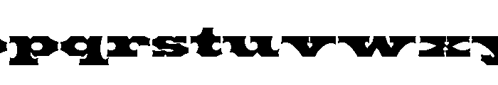 Tuscan Expanded Regular Font LOWERCASE