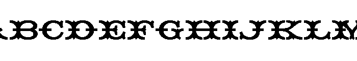 Tuscan Extended Regular Font UPPERCASE