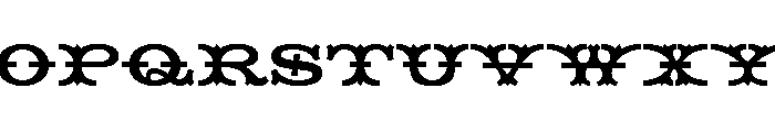 Tuscan Extended Regular Font UPPERCASE