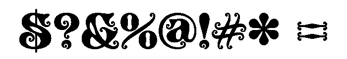 Tusque Circus Color Font OTHER CHARS