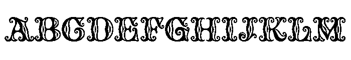 Tusque Circus Font UPPERCASE