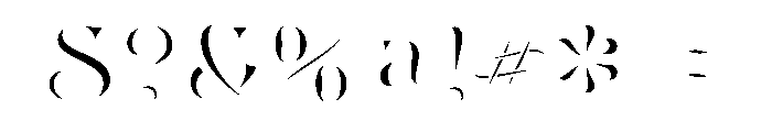 Tusque Highlight Font OTHER CHARS