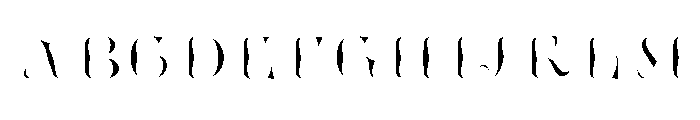 Tusque Highlight Font UPPERCASE