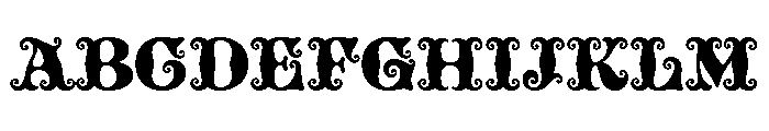 Tusque Regular Font UPPERCASE