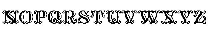 Tusque Tooled Font UPPERCASE
