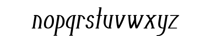 Tunic-CondensedItalic Font LOWERCASE