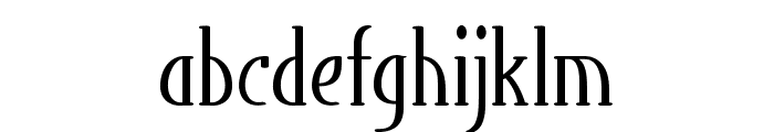 Tunic-CondensedRegular Font LOWERCASE