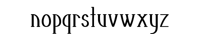 Tunic-CondensedRegular Font LOWERCASE