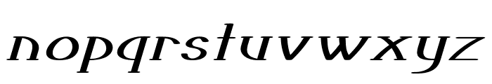 Tunic-ExpandedItalic Font LOWERCASE