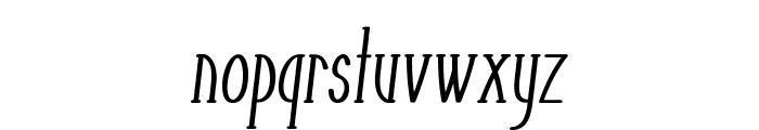 Tunic-ExtracondensedItalic Font LOWERCASE