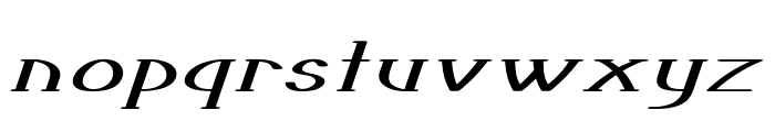 Tunic-ExtraexpandedItalic Font LOWERCASE