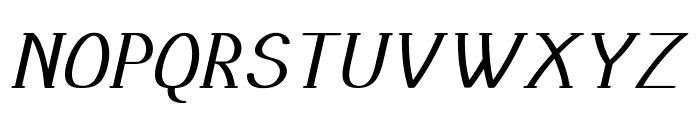 Tunic-Italic Font UPPERCASE