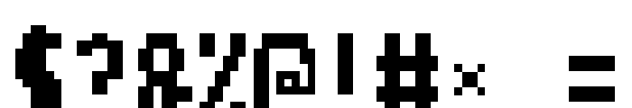 TV Regular Font OTHER CHARS