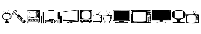 T.V. Font UPPERCASE