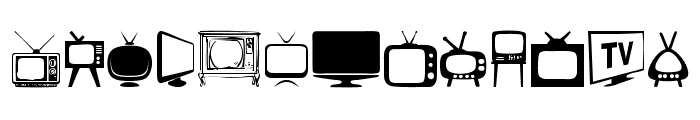 T.V. Font LOWERCASE