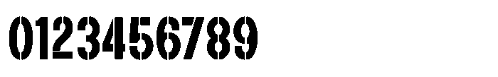 TV Ad Stencil JNL Regular Font OTHER CHARS