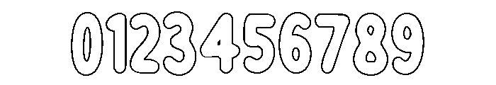 TWOVIA Outline Regular Font OTHER CHARS