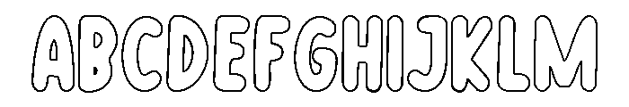 TWOVIA Outline Regular Font UPPERCASE