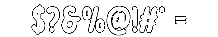 TWOVIAOutline-Regular Font OTHER CHARS