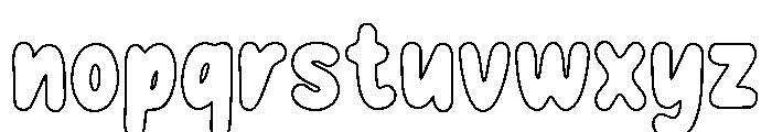 TWOVIAOutline-Regular Font LOWERCASE