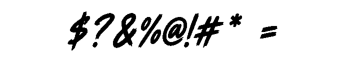 Twelve Rush Font OTHER CHARS
