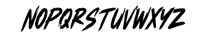Twelve Rush Font UPPERCASE