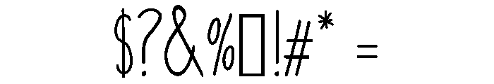 TwigPine Font OTHER CHARS