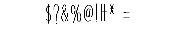 Twilight Sparkle Font OTHER CHARS