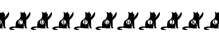 Twin Cats Font UPPERCASE