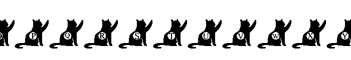 Twin Cats Font UPPERCASE