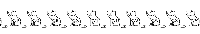 Twin Cats Font LOWERCASE