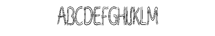 Twin Lines By Squeeb Cr Regular Font UPPERCASE