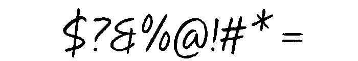 Twin Memories Oblique Font OTHER CHARS