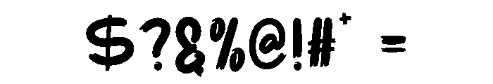 Twinkle Chunky Font OTHER CHARS