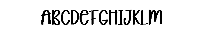 Twinkle December Font UPPERCASE