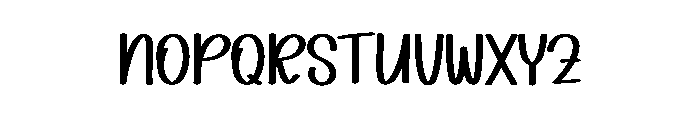 Twinkle December Font LOWERCASE