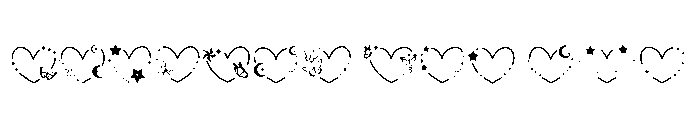 Twinkle Heart Font UPPERCASE