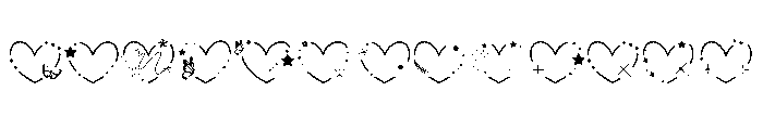 Twinkle Heart Font LOWERCASE