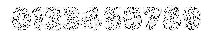 Twinkle Holly Outline Font OTHER CHARS